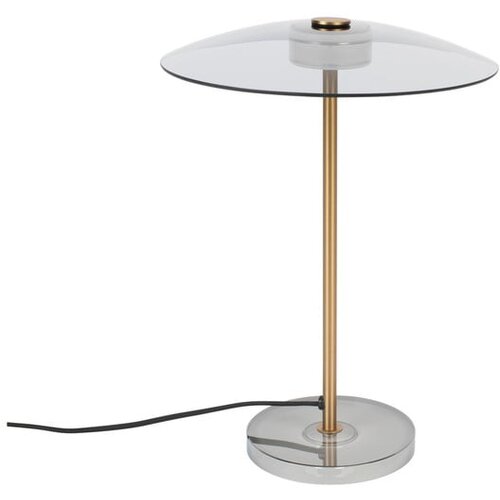 Zuiver LED zatemnitvena namizna svetilka s steklenim senčilom v sivi in zlati barvi (višina 42 cm) Float – Cene