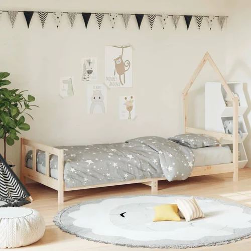  Otroški posteljni okvir 90x200 cm trdna borovina, (20916904)
