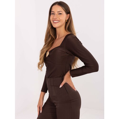 Italy Moda Blouse-IT-BZ-21629.82-dark brown Slike