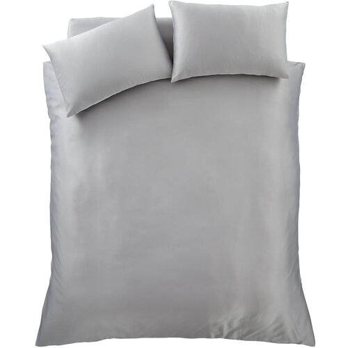 Catherine Lansfield Siva posteljnina 135x200 cm Silky Soft - Catherine Lansfield Cene
