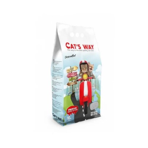 CATS WAY Natural White posip za macke 10l Cene