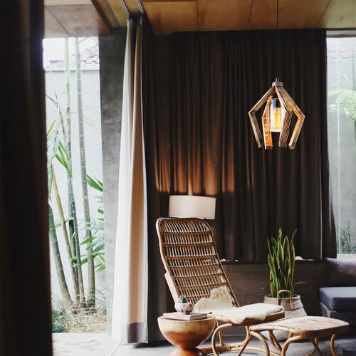 Opviq Erebos - 109-AV BlackWooden Chandelier Slike