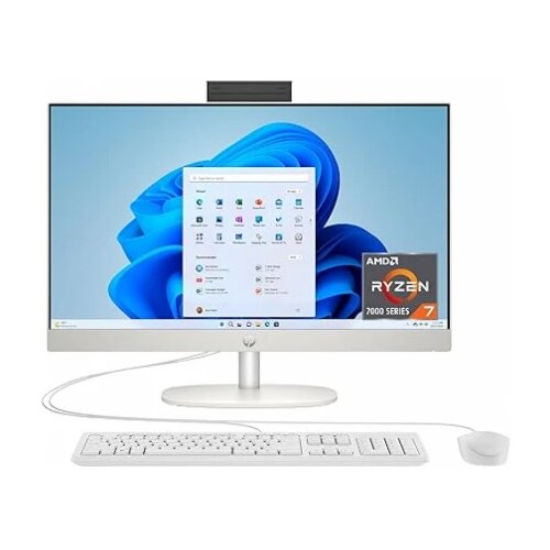 HP racunar 24-cr0000nh AiO/DOS/23.8" fhd ag ips/ryzen 7-7730U/16GB/512GB/WiFi/GLAN/EN/bela Cene