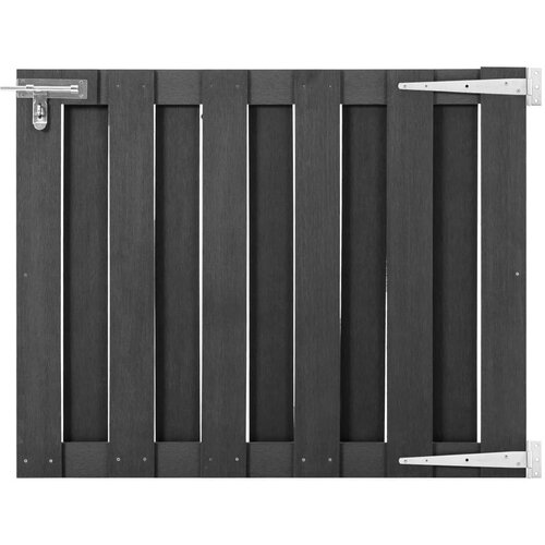 vidaXL Vrtna vrata WPC 100x80 cm siva, (20772183) Cene