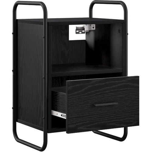  Viseći Noćni Ormar Crni hrast 40 x 30 x 60 cm Konstruirano drvo - Crni hrast 1 Cijene