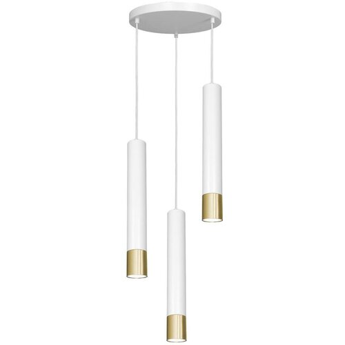 Viseći luster NEST na sajli 3xGU10/8W/230V bela/zlatna okrugao Cene
