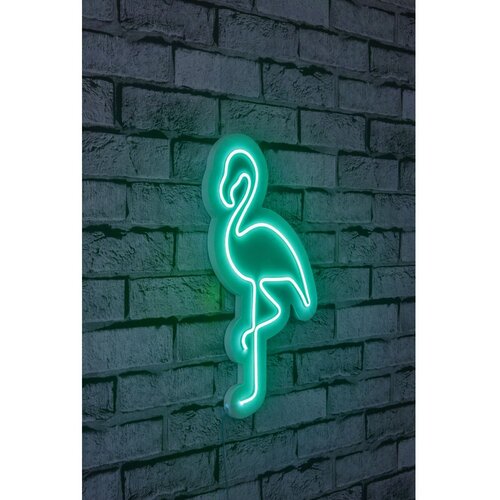 Wallity Dekorativna LED rasveta Flamingo, 42x23x2cm, Zelena Cene