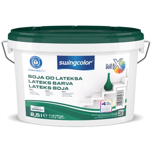 SWINGCOLOR Lateks barva (osnovna, 2,5 l, 17,5 - 20 m2) Slike