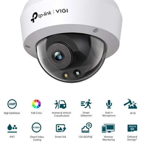Tp-link VIGI C240-2.8mm, 4mpx Full colour Dom kamera IR30m Cene