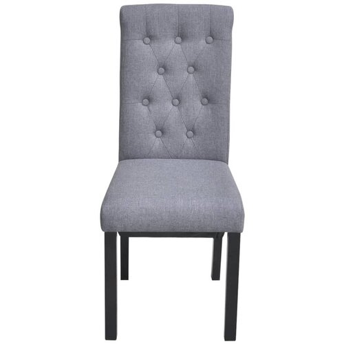 Maison Chic Jedilni stoli - Vzorci stoli 4 kosi svetlo sivo blago A909, (22032167) Cene