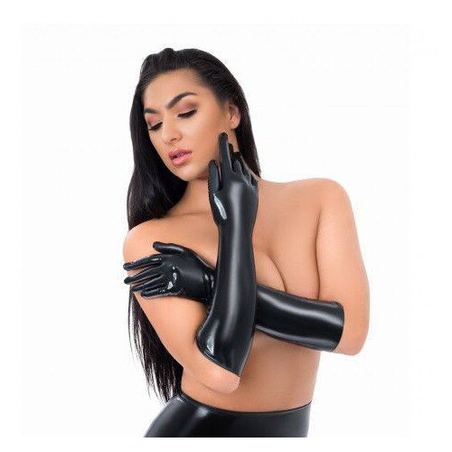 Me You Us Latex Full Length Gloves Black S Cijene