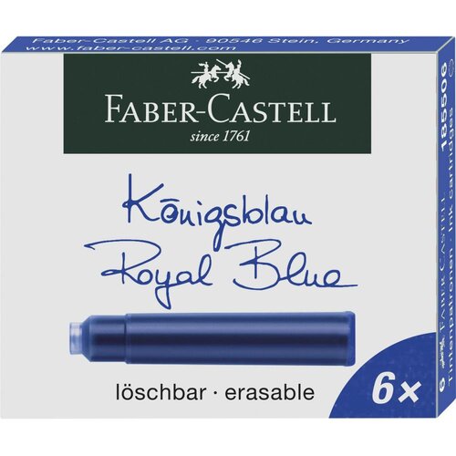  Patrone za naliv pero Faber Castell 1/6 plava 185506 Cene