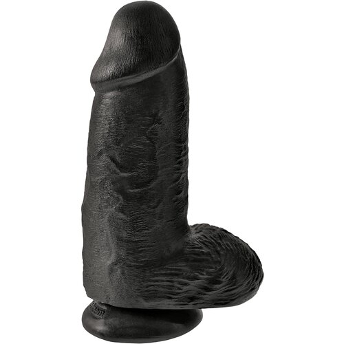 Pipedream King Cock Chubby 9" Cock with Balls Black Cene