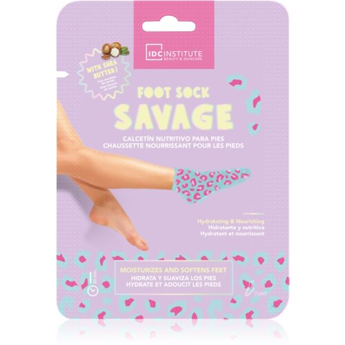 IDC INSTITUTE Foot Sock Savage vlažilna maska za noge 1 kos Cene