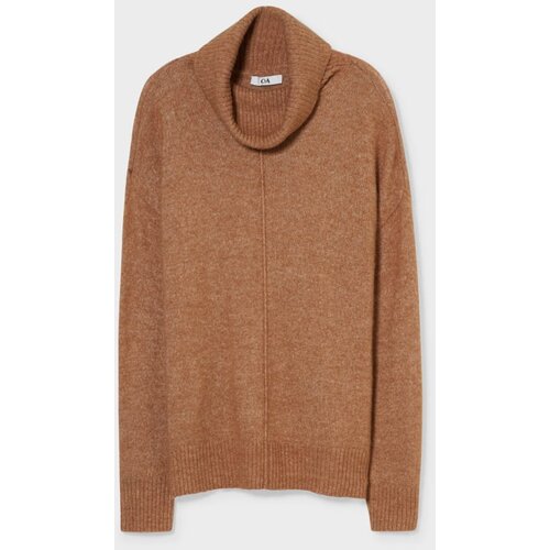 CA ženski džemper, polo neck, smeđi Slike