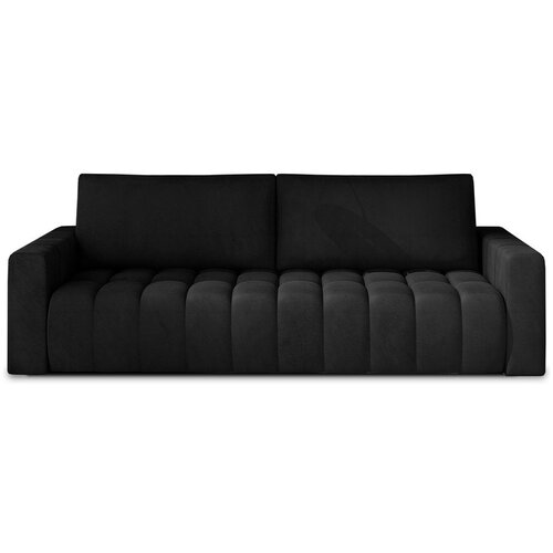 ELTAP Crna bar&amp;scaron;unasti sklopiva/s prostorom za odlaganje sofa 247 cm Lazaro &amp;ndash; Slike