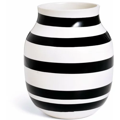 Kähler Design Črno-bela keramična vaza Omaggio, višina 20 cm