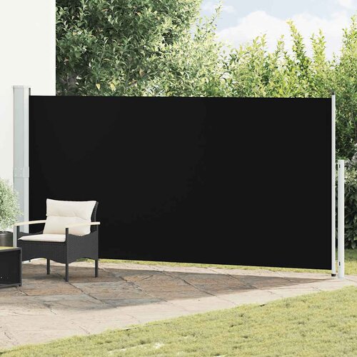  Uvlačiva bočna tenda za terasu 180 x 500 cm crna Slike