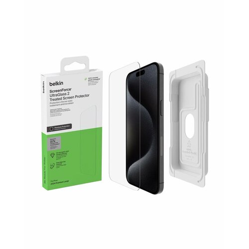Belkin Za&amp;scaron;čita zaslona UltraGlass 2 za iPhone 16 Pro Max, (5000540425) Slike