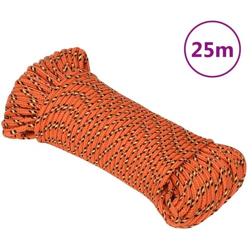  Brodski konop narančasti 4 mm 25 m od polipropilena Slike