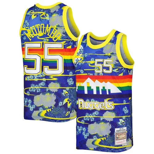 Mitchell And Ness Dikembe Mutombo 55 Denver Nuggets 1991-92 Swingman Asian Heritage dres 5.0