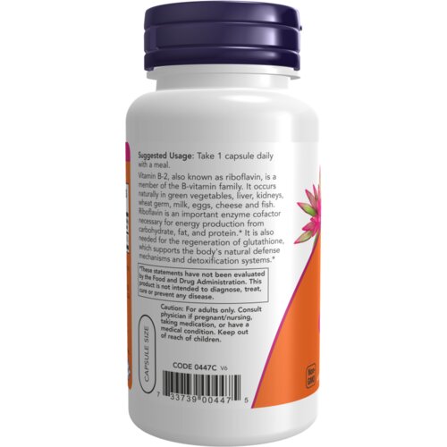 Now Foods NOV FOODS Vitamin b-2 100 mg / 100 kapsula Slike