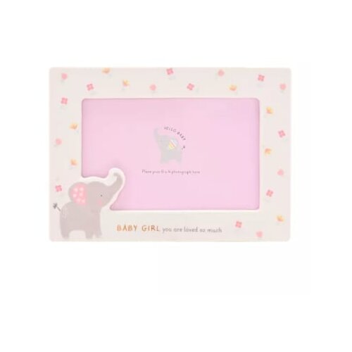 Widdop &amp;amp; Co. Hello Baby - Foto ram - Hello Baby, Elephant, Girl, 10x15 cm Slike