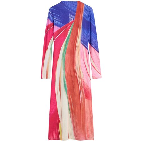 Desigual Obleka kraljevo modra / petrol / mandarina / temno roza Cene