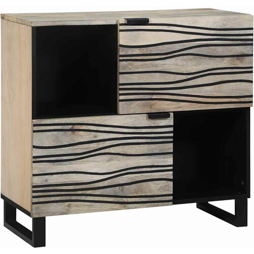  Komoda Bijelo 80 x 33 x 75 cm masivno drvo manga Cijene