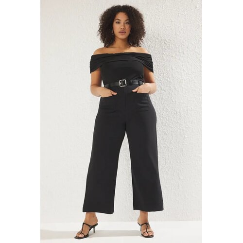Trendyol Ženske pantalone Tbbss25Ar00014, Crne Cene