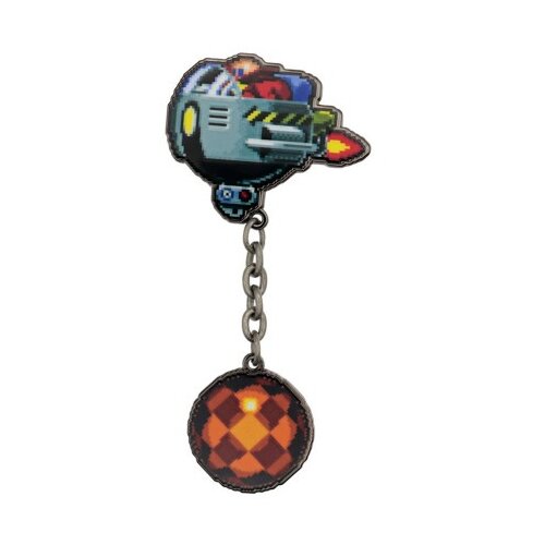 Fanattik Sonic The Hedgehog - Dr. Eggman Egg Mobile Chained Pin Badge ( 078119 ) Cene