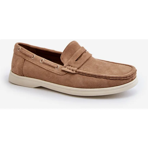 Kesi Men's Eco Suede Loafers Beige Rivanell