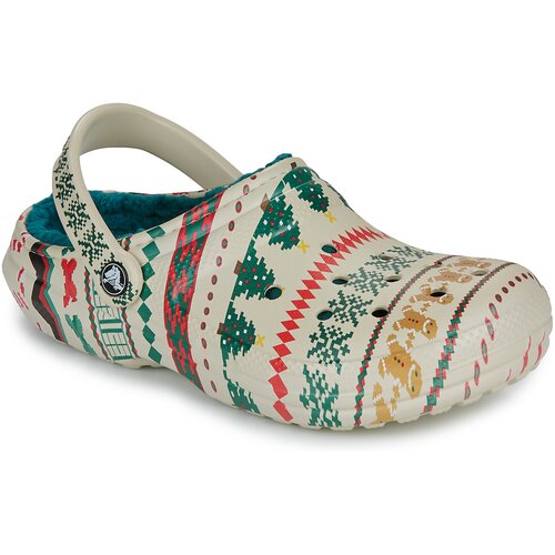 Crocs Classic Lined Fair Isle Clog Bež Cijene