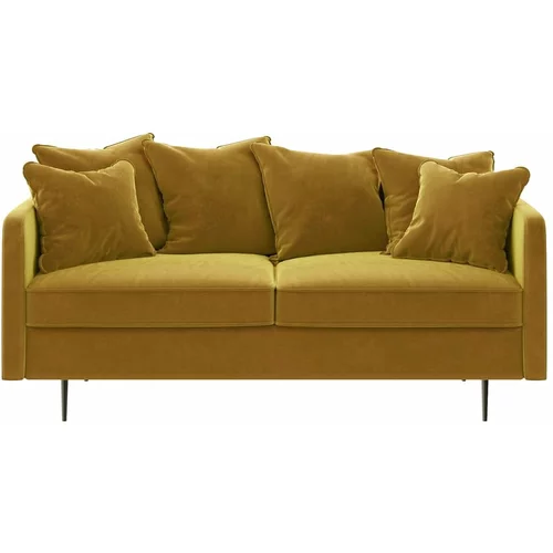 Ghado žuti baršunasti kauč Esme, 176 cm