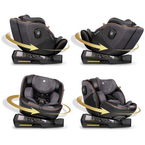 Nukido Prestige Line autosjedalica crna i siva 0-36 kg isofix Slike