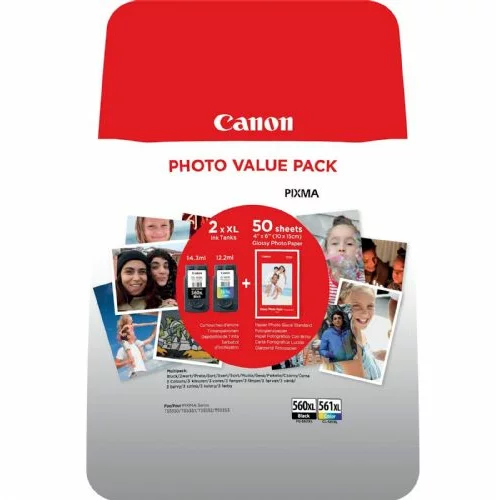 Canon Komplet črnil PG-560XL/CL-561XL in foto papir GP-501 za TS5350/TS5351/TS5352