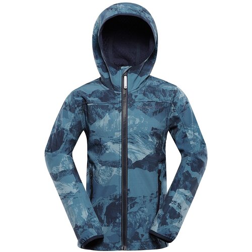 Alpine pro Children&amp;#039;s softshell jacket HOORO blue mirage variant pa Slike
