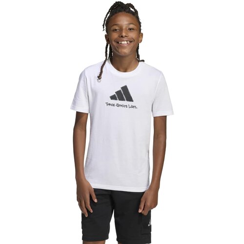Adidas Funkcionalna majica črna / bela Slike
