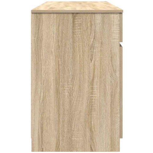  Stol s ladicama sonoma hrast 140 x 49 x 76 cm Konstruirano drvo Slike