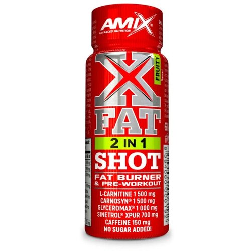 Amix X-Fat 2in1 SHOT 20x60ml – Sagorevač Masti i Pre-Workout u Jednom Cene