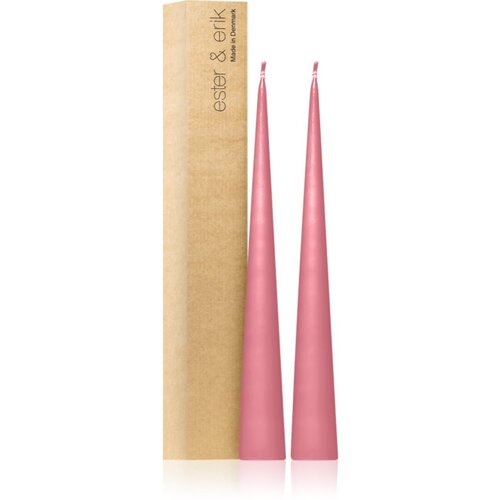 ester & erik cone candles old rose (no. 39) sveča 2x37 cm Cene