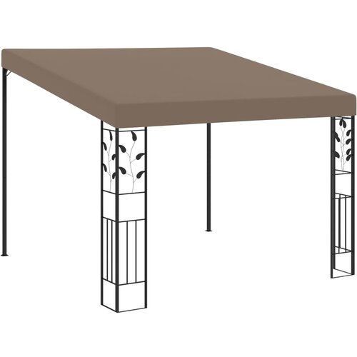 vidaXL Paviljon za namestitev na steno 3x3x2,5 m taupe Cene