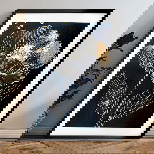  Zidni poster sa ekstra efektom - midnight bloom Cene