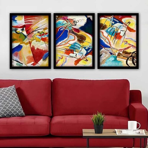 Wallity Set uramljenih slika 3SC_UN3933039 , 3 Dela Cene