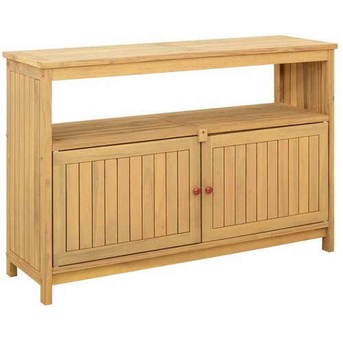  Vrtna konzola s pohranom Svijetla akacija 110 x 35 x 75 cm - 110 x 35 x 75 cm Svijetli bagrem Slike
