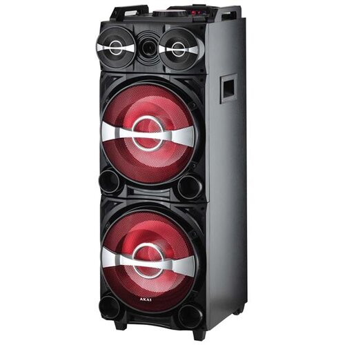 Akai karaoke 100W, FM, DJ mikseta, EQ, dual ulazi, daljinski, bež mikrof DJ-222, (4905192532710) Cijene