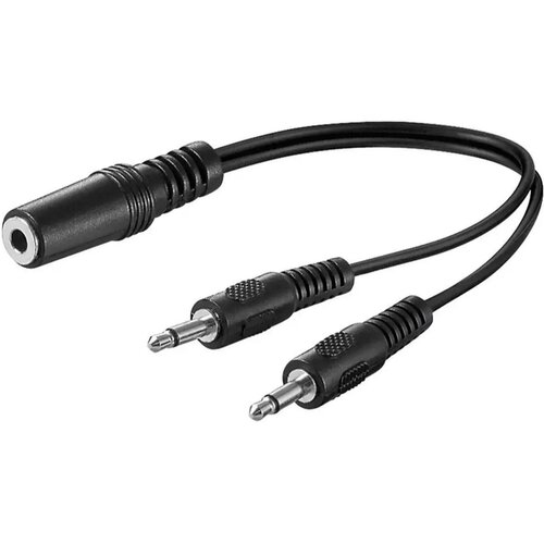Goobay 3,5 mm avdio adapter za Y kabel, 0,2m Cene