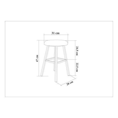 Hanah home Set 2 stolice Tivo Cream White Slike