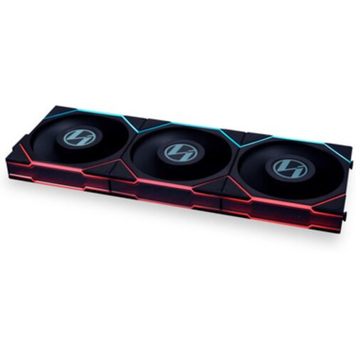 Lian Li ventilator za ohi&amp;scaron;je uni fan tl lcd 120 argb pwm 120mm, 3 pack + controller, črna Slike
