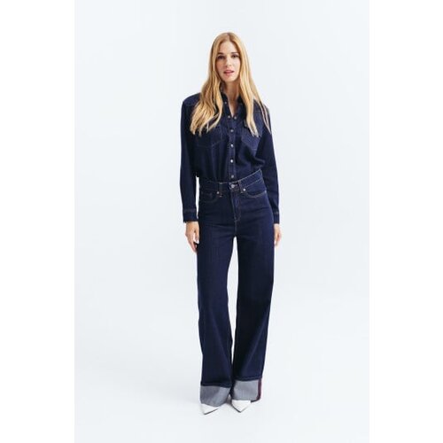 Legendww zenske wide leg farmerke sa visokim strukom -model 255 Cene